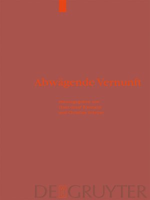 cover image of Abwägende Vernunft